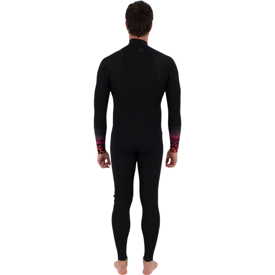 2026 Hurley Hombres Air Bubblee Degrade 3/2mm Chest Zip Neopreno MFSTL13312 - Black Bubble